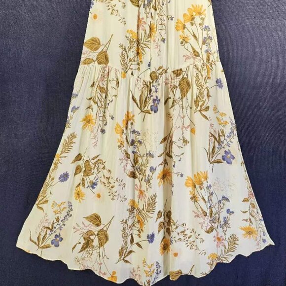 NEW Reformation Myah Floral-Printed Maxi Dress Size 8 #1643 - Picture 7 of 10